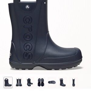 CROCS Navy Blue Rain Boots